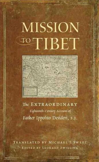 Couverture du livre « Mission to Tibet » de Desideri Ippolito aux éditions Wisdom Publications