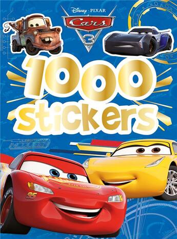 Couverture du livre « Cars 3, 1000 Stickers » de  aux éditions Disney Hachette