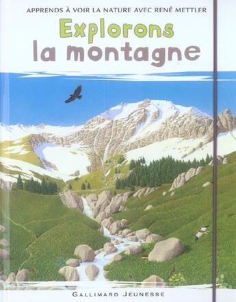 Couverture du livre « Explorons la montagne » de Rene Mettler aux éditions Gallimard-jeunesse