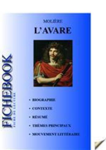 Couverture du livre « Fiche de lecture L'Avare » de Moliere aux éditions Editions Du Cenacle