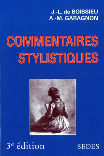 Couverture du livre « Commentaires stylistiques » de Boissieu Jean-Louis aux éditions Armand Colin