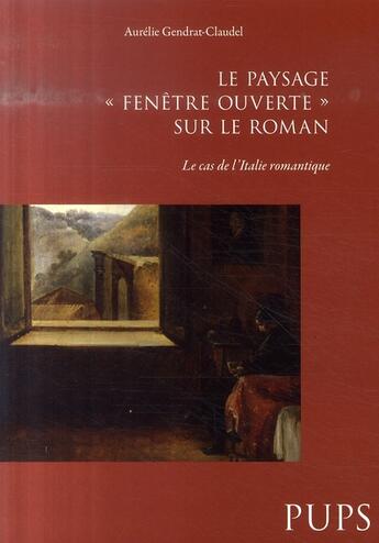 Couverture du livre « Le paysage 