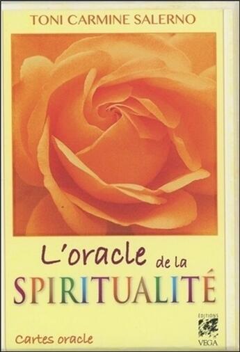 Couverture du livre « L'oracle de la spiritualité ; cartes oracle » de Toni Carmine Salerno aux éditions Vega