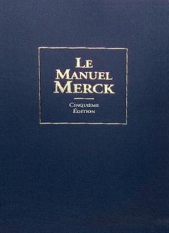 Couverture du livre « Le manuel Merck (5e édition) » de  aux éditions Editions De Medecine