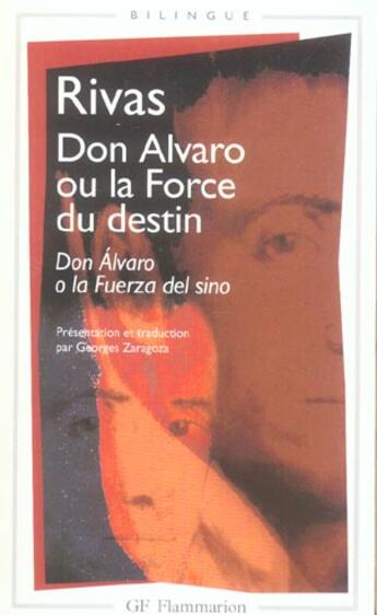 Couverture du livre « Don Álvaro ou la force du destin » de Rivas aux éditions Flammarion