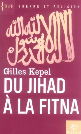 Couverture du livre « Du jihad a la fitna » de  aux éditions Bayard