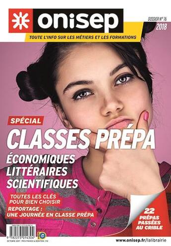 Couverture du livre « Classes prépa (édition 2018) » de  aux éditions Onisep