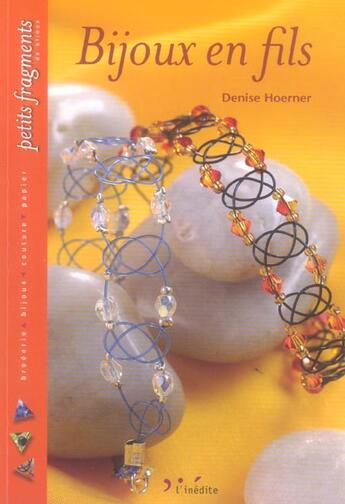 Couverture du livre « Bijoux en fils » de Hoerner D. aux éditions L'inedite