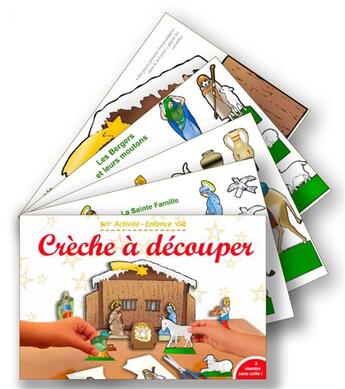 Couverture du livre « Crèche à découper » de Judie aux éditions Saint Jude