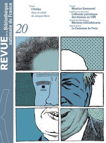 Couverture du livre « REVUE DE LA BIBLIOTHEQUE NATIONALE DE FRANCE n.20 : l'Oulipo » de Revue De La Bibliotheque Nationale De France aux éditions Bnf Editions