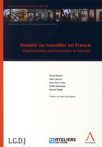 Couverture du livre « Investir ou travailler en France ; opportunités patrimoniales et fiscales » de  aux éditions Anthemis