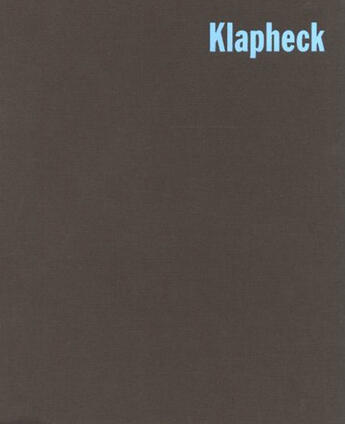 Couverture du livre « Klapheck » de Klapheck/Williams aux éditions Steidl