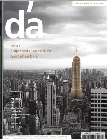 Couverture du livre « D'architectures n 242 logements : construire haut et en bois mars 2016 » de  aux éditions D'architecture