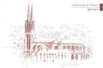 Couverture du livre « Lot de 5 cartes cathedrale de france - quimper » de  aux éditions Satisfecit