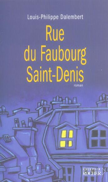 Couverture du livre « Rue du faubourg saint-denis » de Louis-Philippe Dalembert aux éditions Rocher