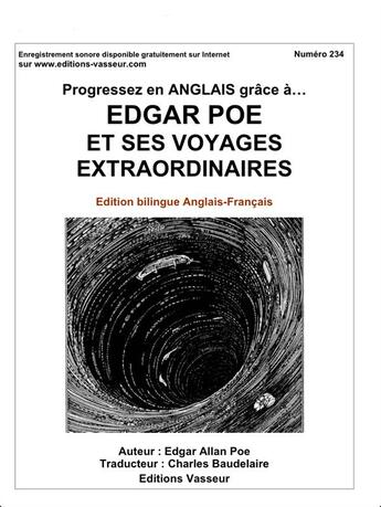 Couverture du livre « Progressez en anglais grâce à... : Edgar Poe et ses voyages extraordinaires » de Edgar Allan Poe aux éditions Jean-pierre Vasseur