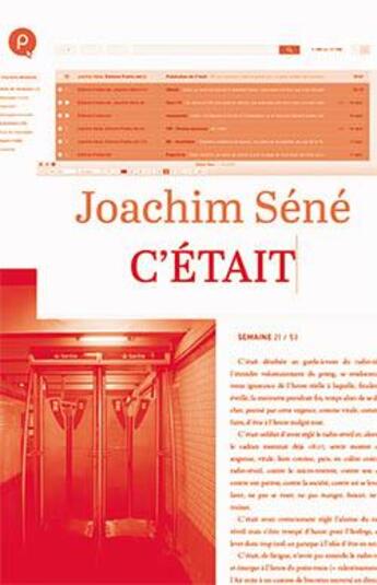 Couverture du livre « C'était » de Joachim Sene aux éditions Publie.net