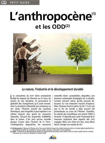 Couverture du livre « L'anthropocène et les ODD » de  aux éditions Aedis