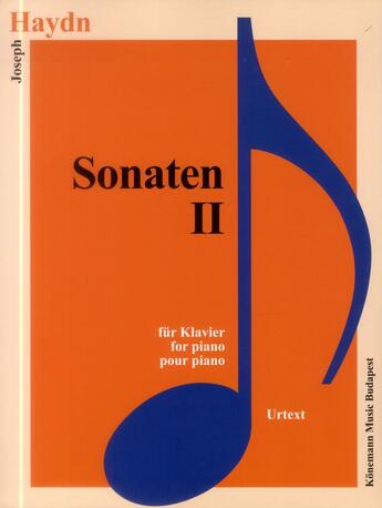 Couverture du livre « Sonaten II ; pour piano » de Joseph Haydn aux éditions Place Des Victoires/kmb