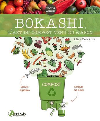 Couverture du livre « Bokashi, l'art du compost venu du Japon ! » de Alice Delvaille aux éditions Artemis