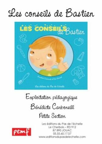 Couverture du livre « Fichier Ps Conseils De Bastien » de B Carboneill aux éditions Pemf