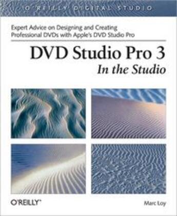 Couverture du livre « Dvd studio pro 3 in the studio » de Loy Marc aux éditions O Reilly