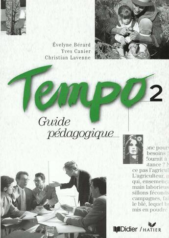 Couverture du livre « Tempo 2 - guide pedagogique - version papier » de Berard/Canier aux éditions Didier