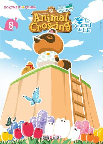 Couverture du livre « Animal crossing - new horizons : le journal de l'île Tome 8 » de Runba Kokonasu aux éditions Soleil