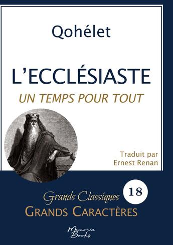 Couverture du livre « L'Ecclésiaste en grands caractères : Police Arial 18 facile à lire » de Haddad/Collectif aux éditions Memoria Books