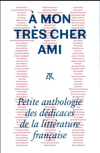 Couverture du livre « À mon très cher ami » de  aux éditions Table Ronde