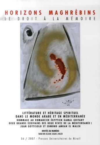 Couverture du livre « REVUE HORIZONS MAGHREBINS ; litterature et heritage spirituel dans le monde arabe et en mediterranee : hommage au romancier egyp » de Samrakandi H aux éditions Pu Du Midi