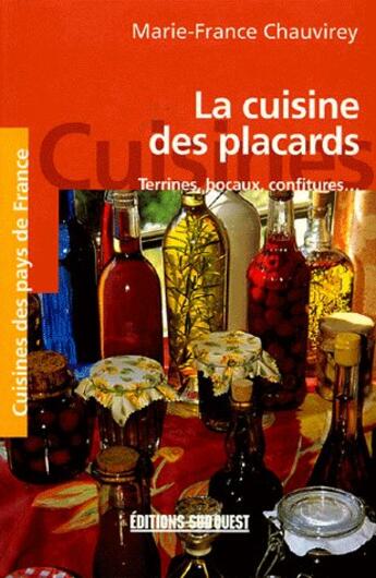 Couverture du livre « La cuisine des placards/poche » de Chauvirey Marie-Fran aux éditions Sud Ouest Editions