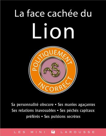 Couverture du livre « La face cachée du Lion » de  aux éditions Larousse