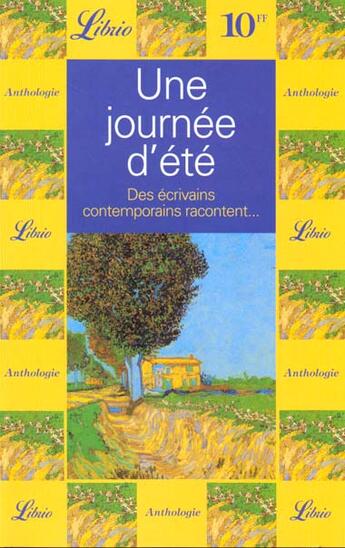 Couverture du livre « Journee d'ete (une) - des ecrivains contemporains racontent » de Anthologie aux éditions J'ai Lu