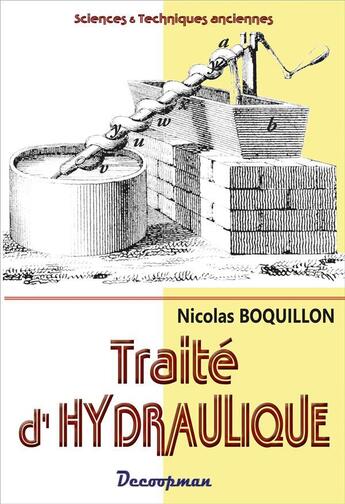 Couverture du livre « Traite d'hydraulique » de Nicolas Boquillon aux éditions Decoopman
