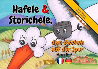 Couverture du livre « Hafele & Storichele, dem Deckel auf der Spur (KAMISHIBAI BILINGUE ALLEMAND) » de Manon Zinck aux éditions Mk67