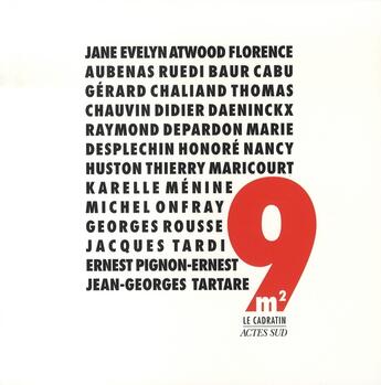 Couverture du livre « 9m2 » de Bernard Bolze aux éditions Actes Sud