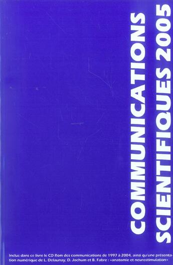 Couverture du livre « Communications scientifiques mapar 2005 » de  aux éditions Mapar