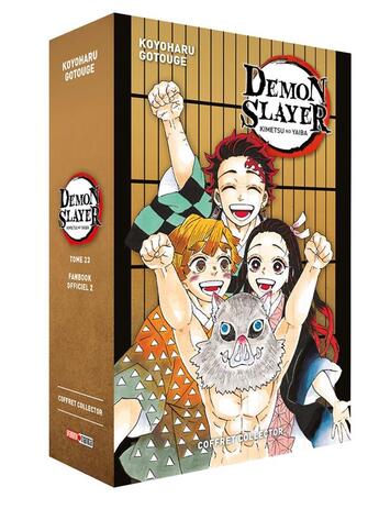 Couverture du livre « Demon slayer : coffret : t.23 et fanbook n°2 » de Koyoharu Gotoge aux éditions Panini