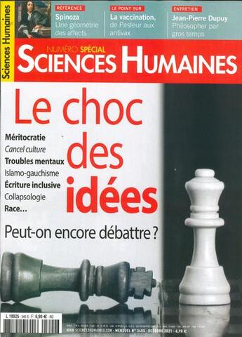 Couverture du livre « Sciences humaines n 340 - septembre 2021 » de  aux éditions Sciences Humaines