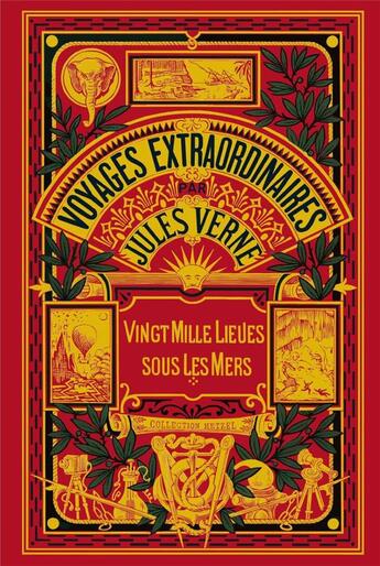 Couverture du livre « Voyages extraordinaires par Jules Verne ; vingt mille lieues sous les mers » de Jules Verne aux éditions Kimane