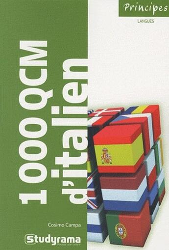 Couverture du livre « 1000 qcm en italien » de Cosimo Campa aux éditions Studyrama