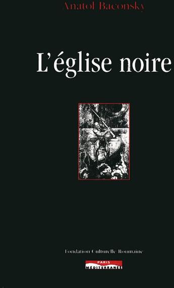 Couverture du livre « L'église noire » de Anatole Baconsky aux éditions Paris-mediterranee