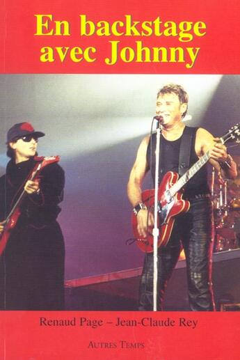 Couverture du livre « En backstage avec johnny » de Page aux éditions Autres Temps