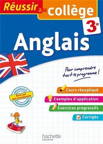 Couverture du livre « Reussir au college anglais 3eme » de Andre Michoux aux éditions Hachette Education