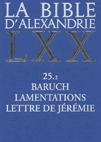 Couverture du livre « Baruch, lamentations, lettre de Jérémie » de Assan Dhote Moa aux éditions Cerf