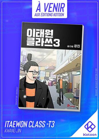 Couverture du livre « Itaewon class Tome 3 » de Jin Kwang aux éditions Kotoon