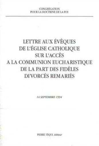 Couverture du livre « Lettre aux Eveques Communio Divo » de Doctrine aux éditions Tequi