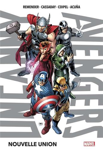 Couverture du livre « Uncanny Avengers t.1 : nouvelle union » de Rick Remender et Daniel Acuna aux éditions Panini