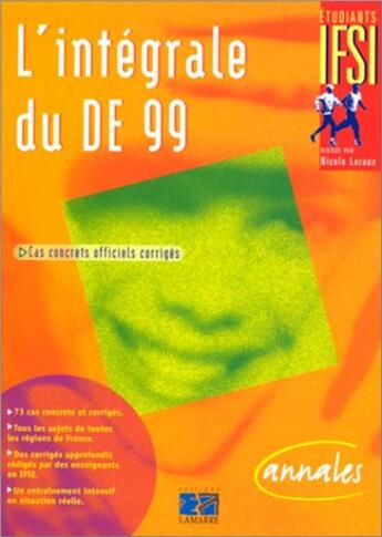 Couverture du livre « L integrale du de 1999 ifsi » de Editions Lamarre aux éditions Lamarre
